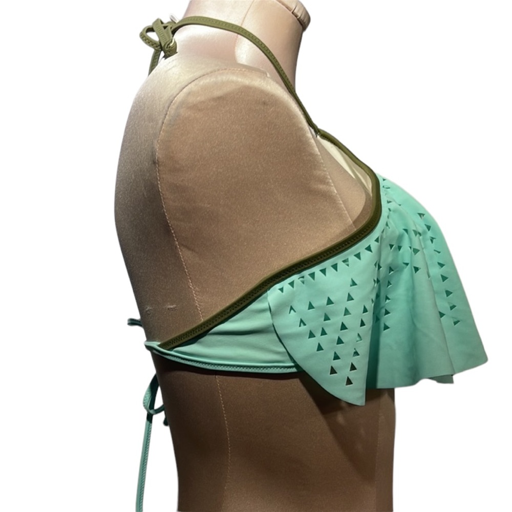 Victoria’s Secret Pink aqua bikini top. Size M. Super cute - Picture 5 of 9